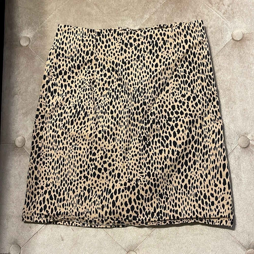 Brandy Melville Animal Print Mini Skirt